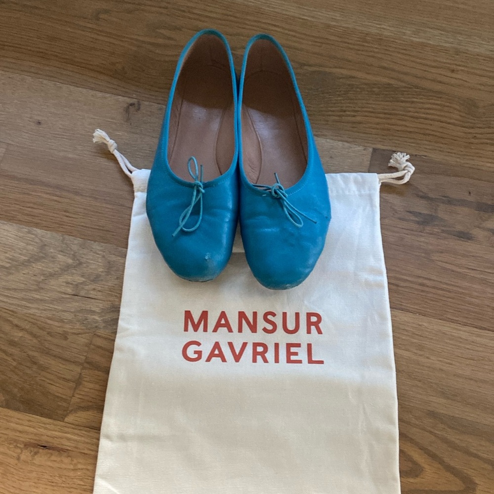 Mansur Gavriel dream ballet flats in blue